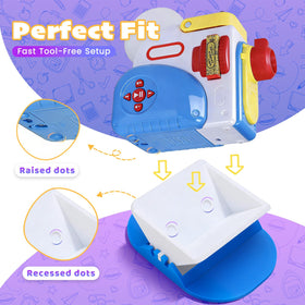 COBEAR groove-fit-cradle keeps the projector steady on the base