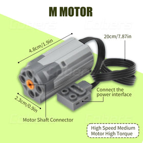 Cobers L motor delivers higher torque for lifting arms or wheels.