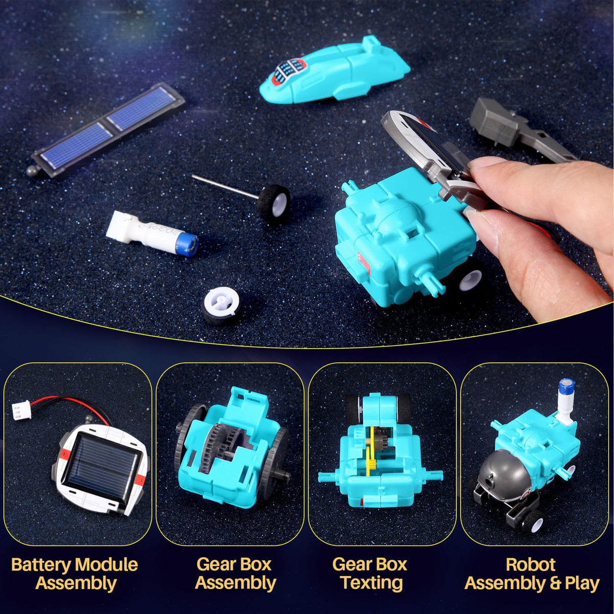 COBFDHA durable ABS plastic pieces ensure sturdy kid-friendly construction.