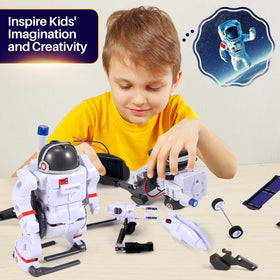 COBFDHA kids assembling robots, developing problem-solving skills.
