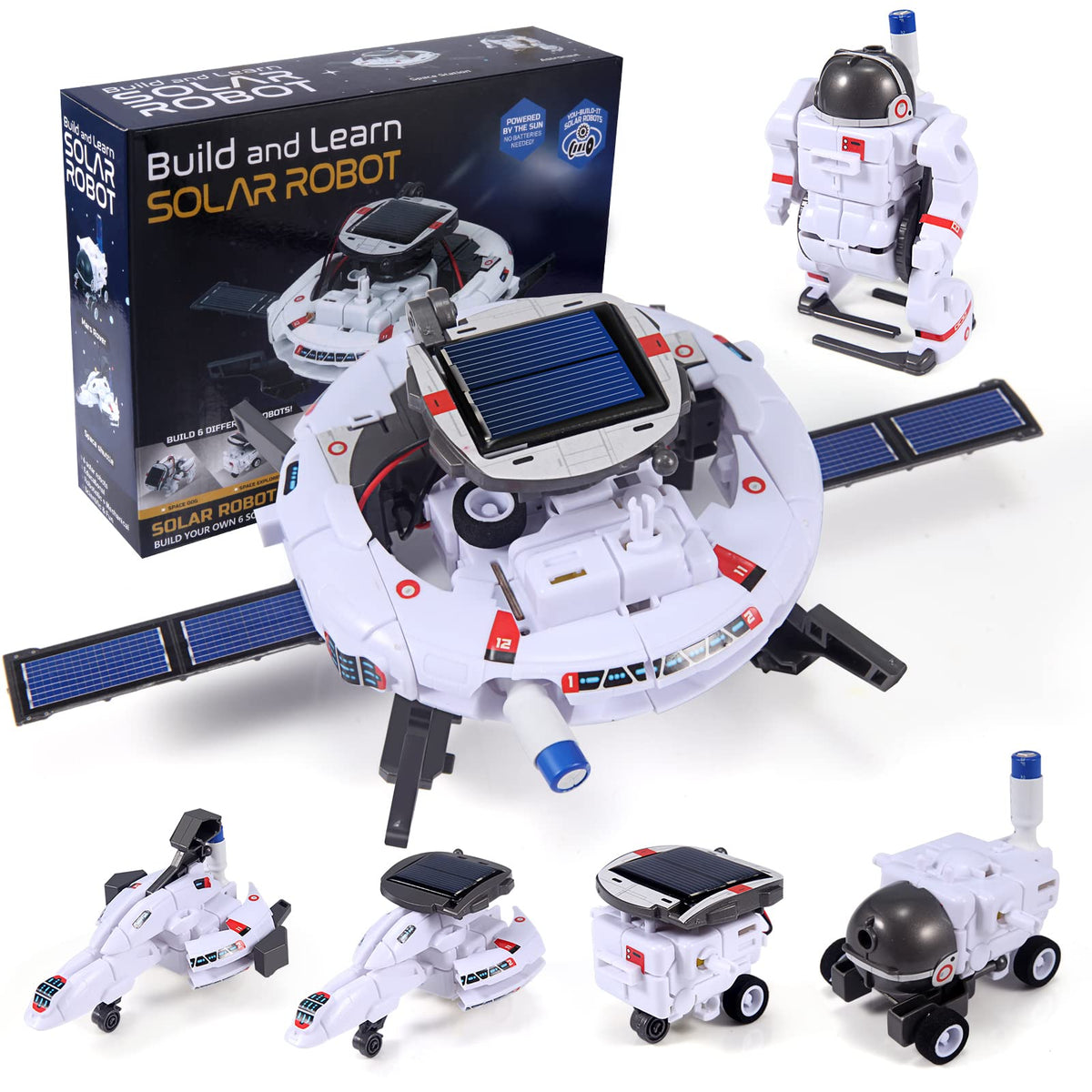 COBFDHA solar robot kit front view, sun-powered motion sparks STEM curiosity.