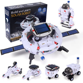 COBFDHA solar robot kit front view, sun-powered motion sparks STEM curiosity.