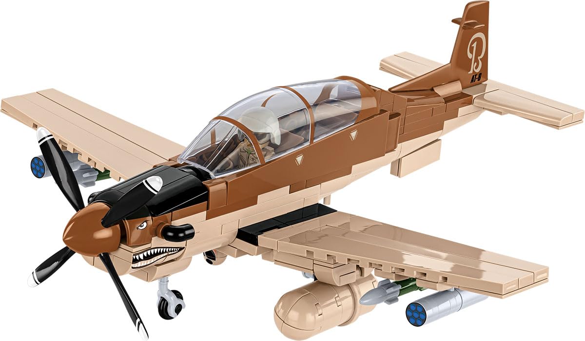 COBI Armed Forces AT-6 Wolverine box front displays a ready-to-build aviation model for display and gifting