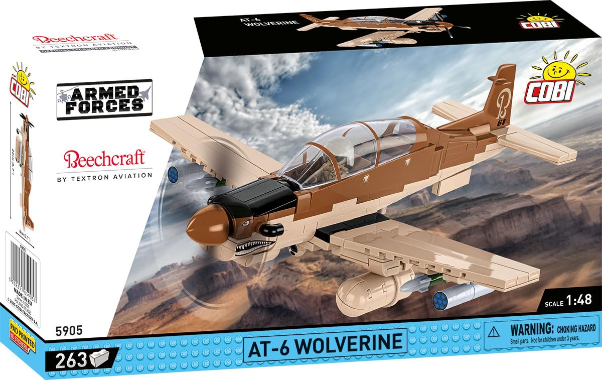 COBI Armed Forces AT-6 Wolverine instruction pages outline clear steps for enjoyable, intuitive assembly