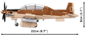 COBI AT-6 Wolverine pieces spread shows 263 high-quality bricks for precise, detailed construction