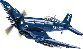 COBI Korean War F4U-4 Corsair model front view for display and education