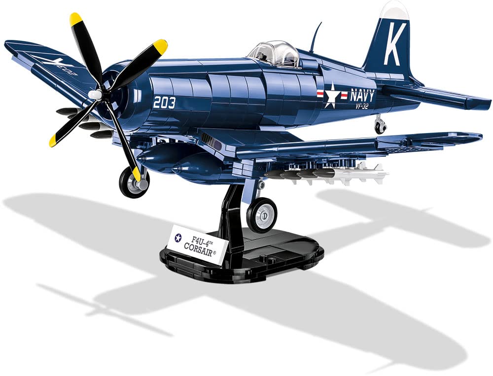 COBI Korean War F4U-4 Corsair propeller detail emphasizes motion realism