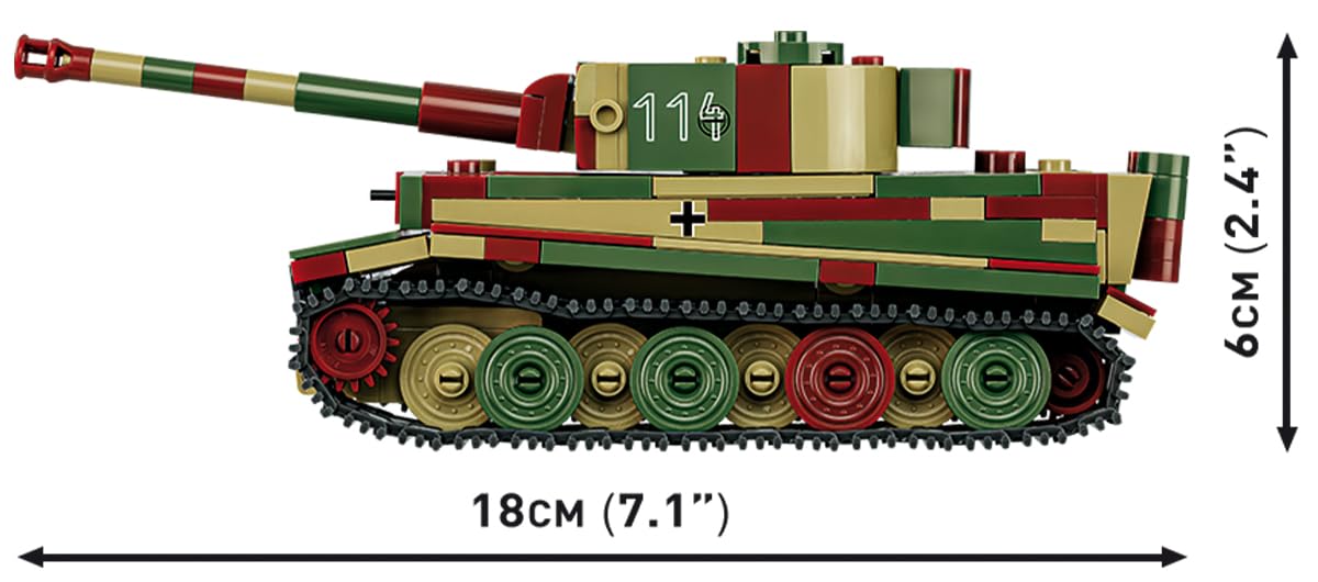 COBI Tiger Ausf. E 1:48 Bretagne markings for authentic variant display.