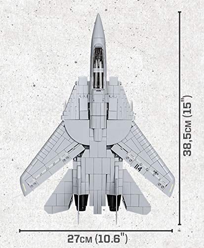 COBI Top Gun F-14A tail section with precise print detailing