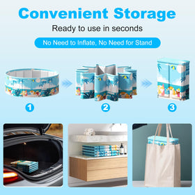 COBOPANDA foldable pool drain hose connection for fast drainage