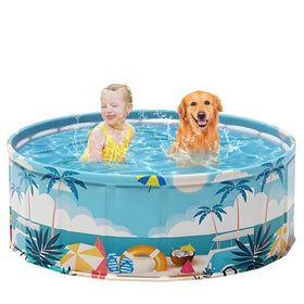 COBOPANDA foldable pool for kid play in backyard, spacious 47.2 by 17.7 inches