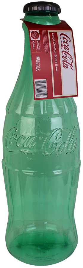 Coca-Cola bottle bank set new in packaging, durable plastic construction