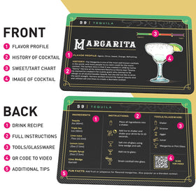 Cocktail Cards packaging contents laid out for quick setup and use
