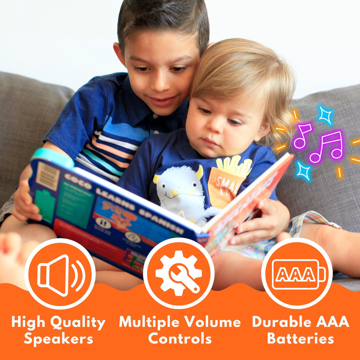 Coco Learns Spanish Vol. 2 durable board book withstands toddler handling.