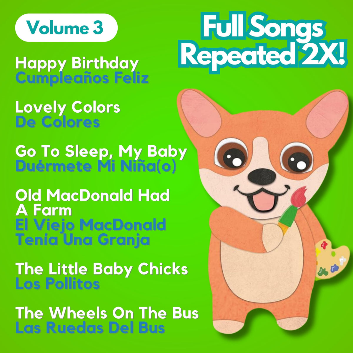 Native-speaking mother sings on Coco Learns Spanish Vol.3 for warm sessions.