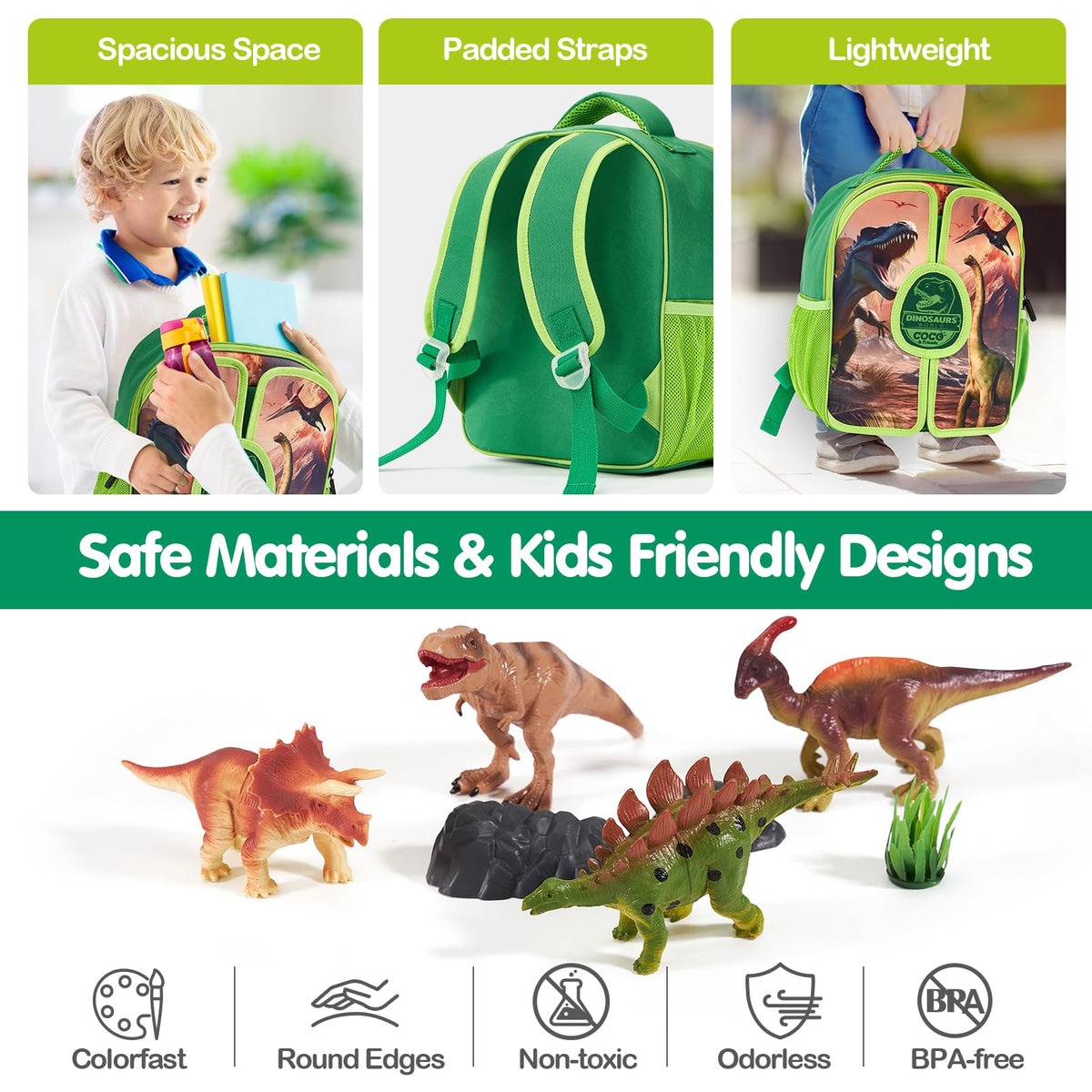 COCOandFriends backpack storage space keeps pieces organized