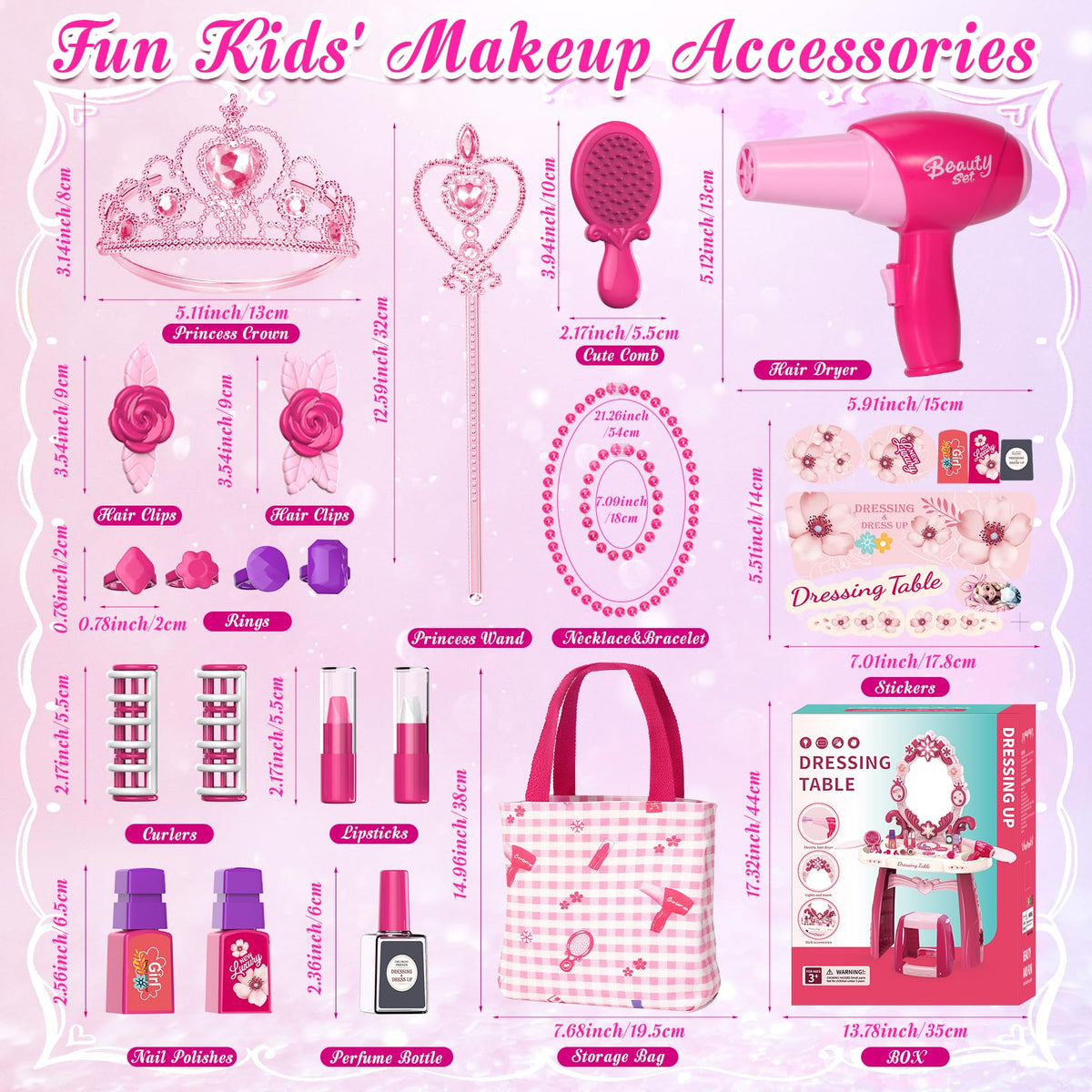 Cocojeci accessories and nail polish playset supports fine motor practice and role-play.