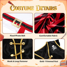 Cocojeci pirate costume eye patch, essential completing the pirate disguise.