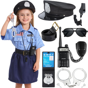 Cocojeci police costume top helps kids spark imaginative play and role-playing confidence.