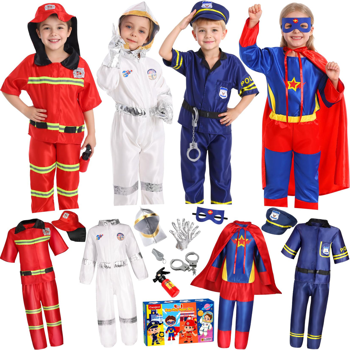 Cocojeci police costume top for toddlers with detailed badge and durable fabric