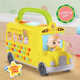 CoComelon bus side view highlighting sounds mode for phonics practice