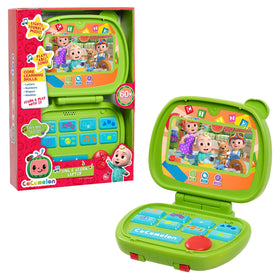 CoComelon Sing and Learn Laptop folded with handle for portable learning