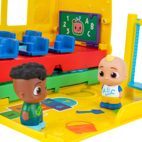 CoComelon Transforming School Time Bus merry-go-round area for rotating play