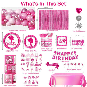 Cocomigo 276pcs set for 20 guests includes tableware and decor