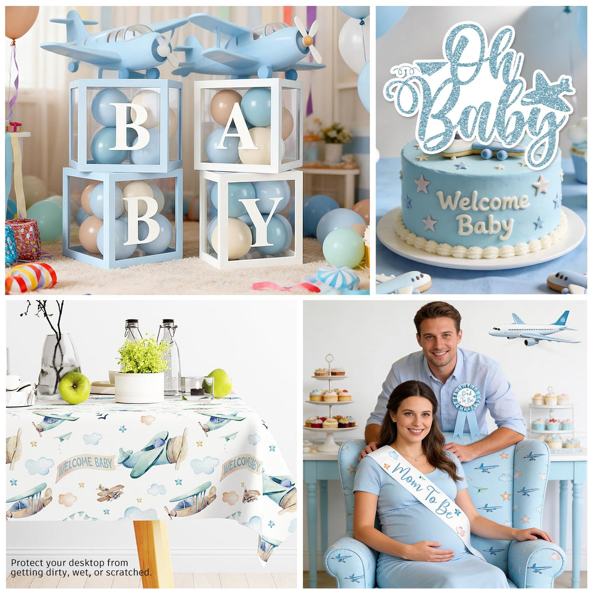 Cocomigo dad pin adds playful detail to the baby shower.