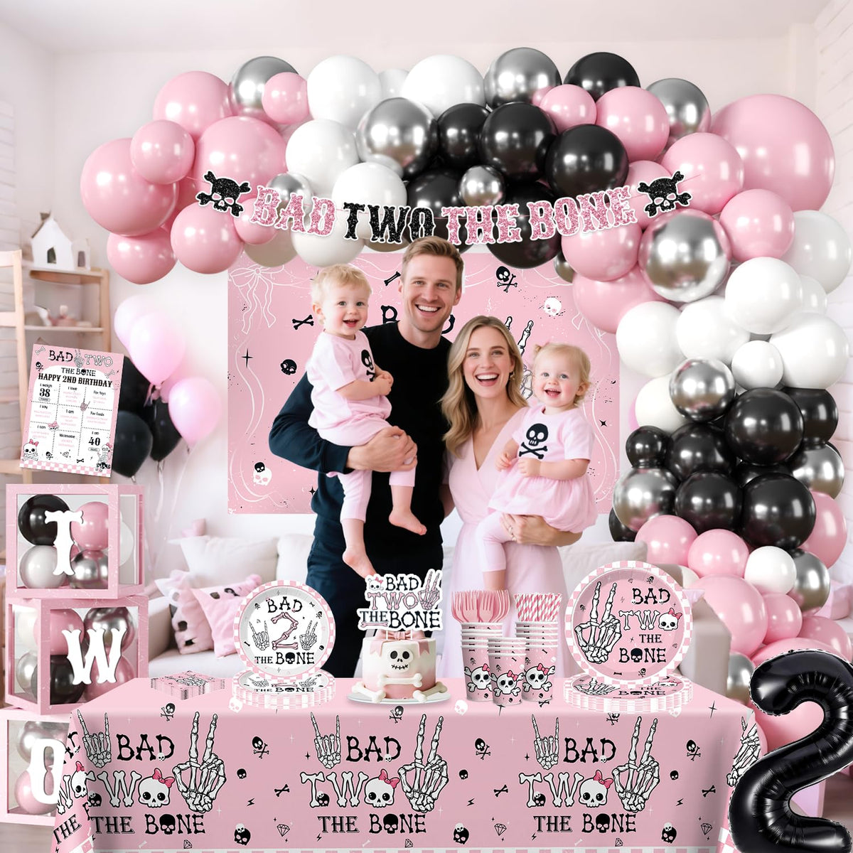 Cocomigo Balloon arch creates a dramatic party entry
