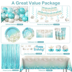 Cocomigo beach cake topper adds a festive focal point to desserts.
