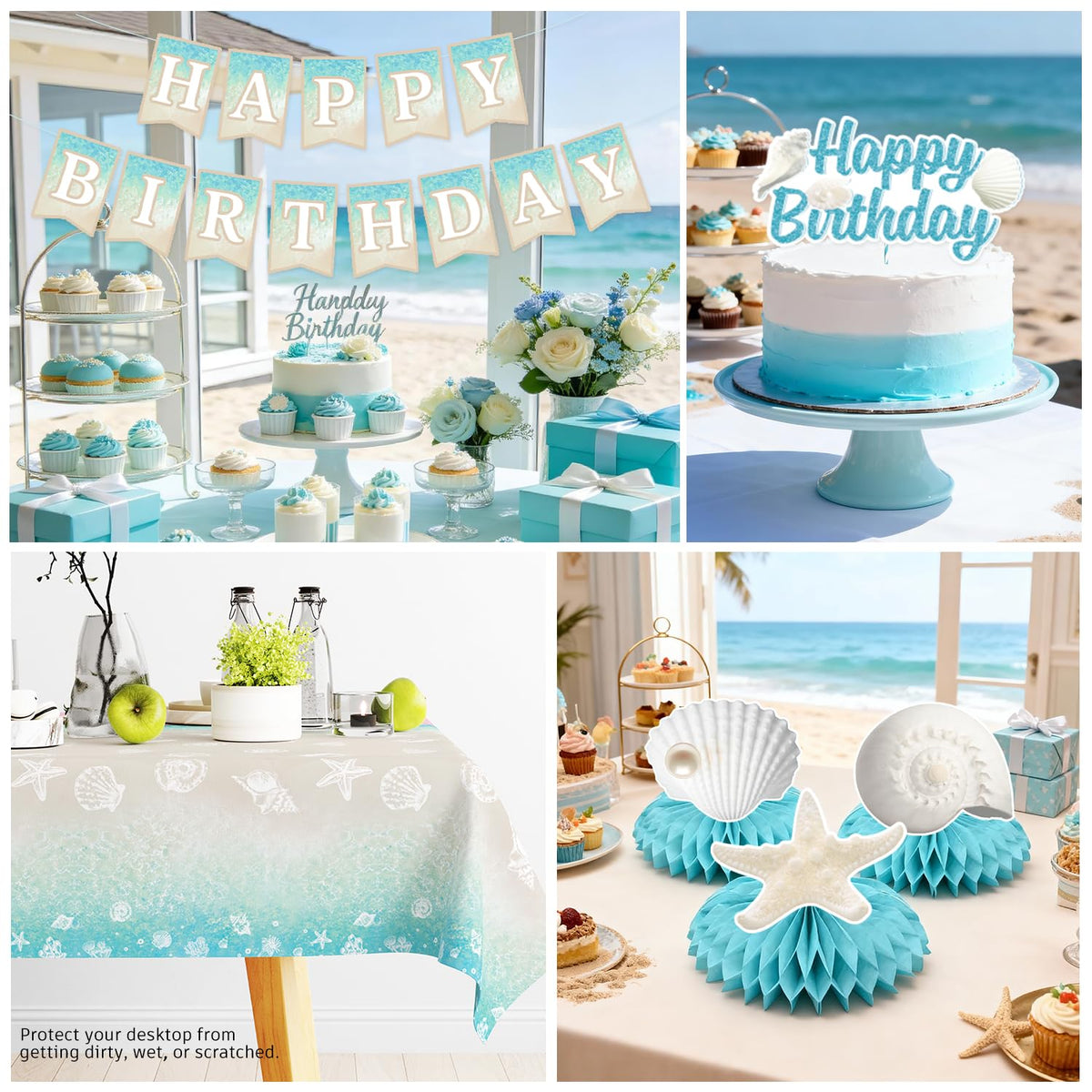 Cocomigo beach paper plates provide sturdy, seaside-inspired dining.