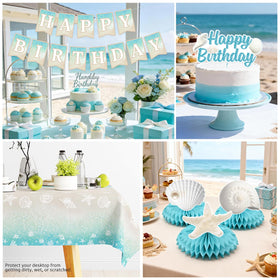 Cocomigo beach paper plates provide sturdy, seaside-inspired dining.