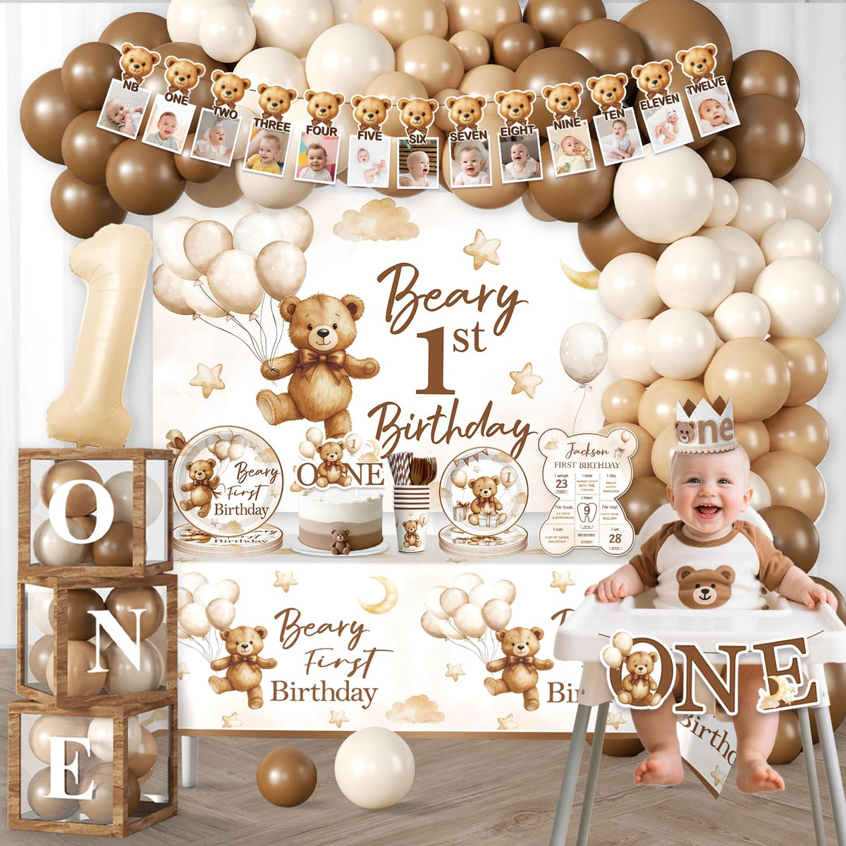 Cocomigo Beary first backdrop provides a festive scene for portraits
