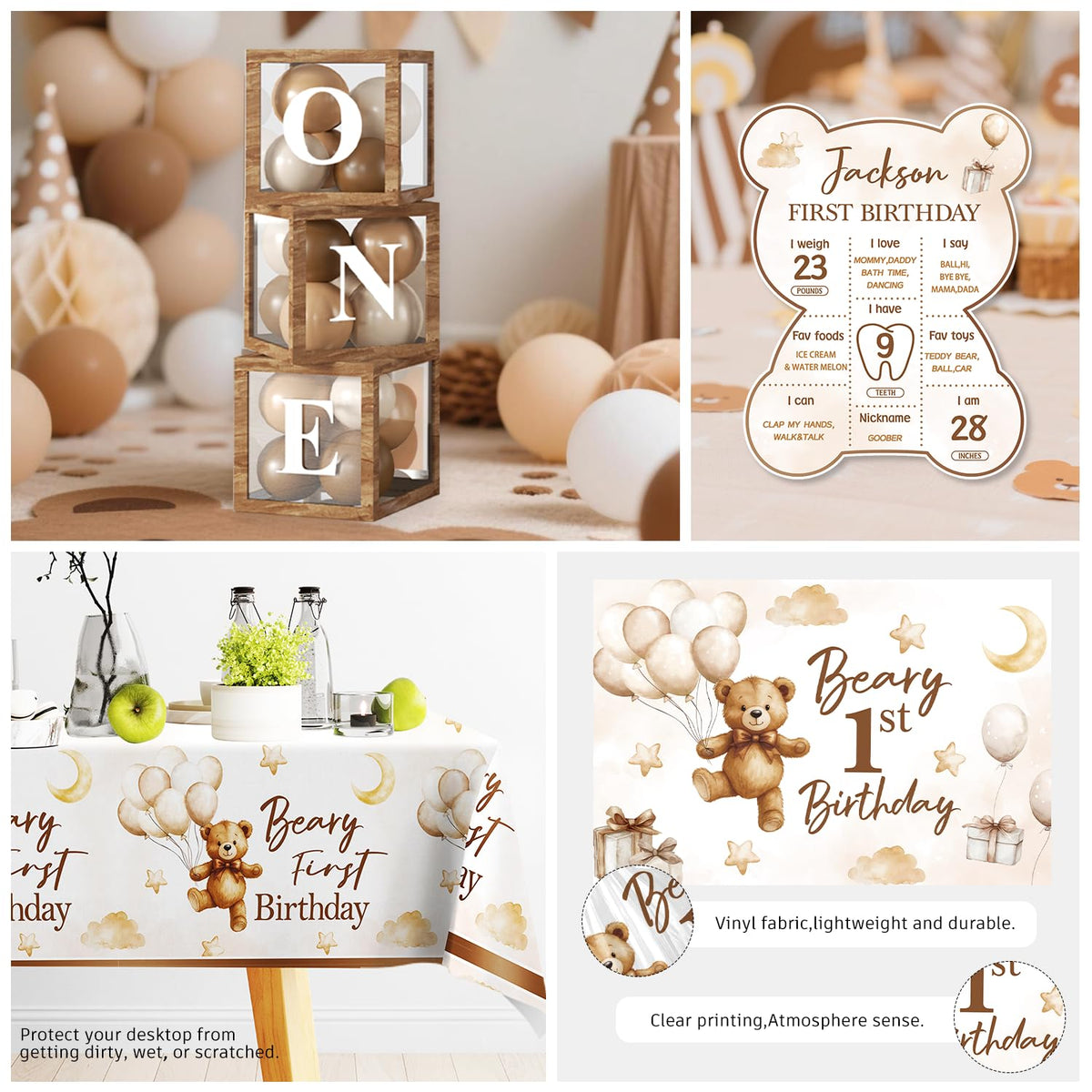 Cocomigo Beary first napkins simplify quick, mess-free moments