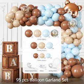 Cocomigo blue bear cake topper highlights the celebration centerpiece