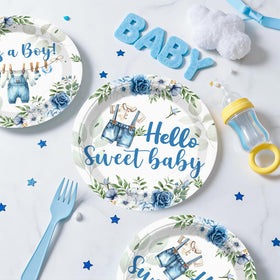 Cocomigo blue floral 9-inch plates for easy serving