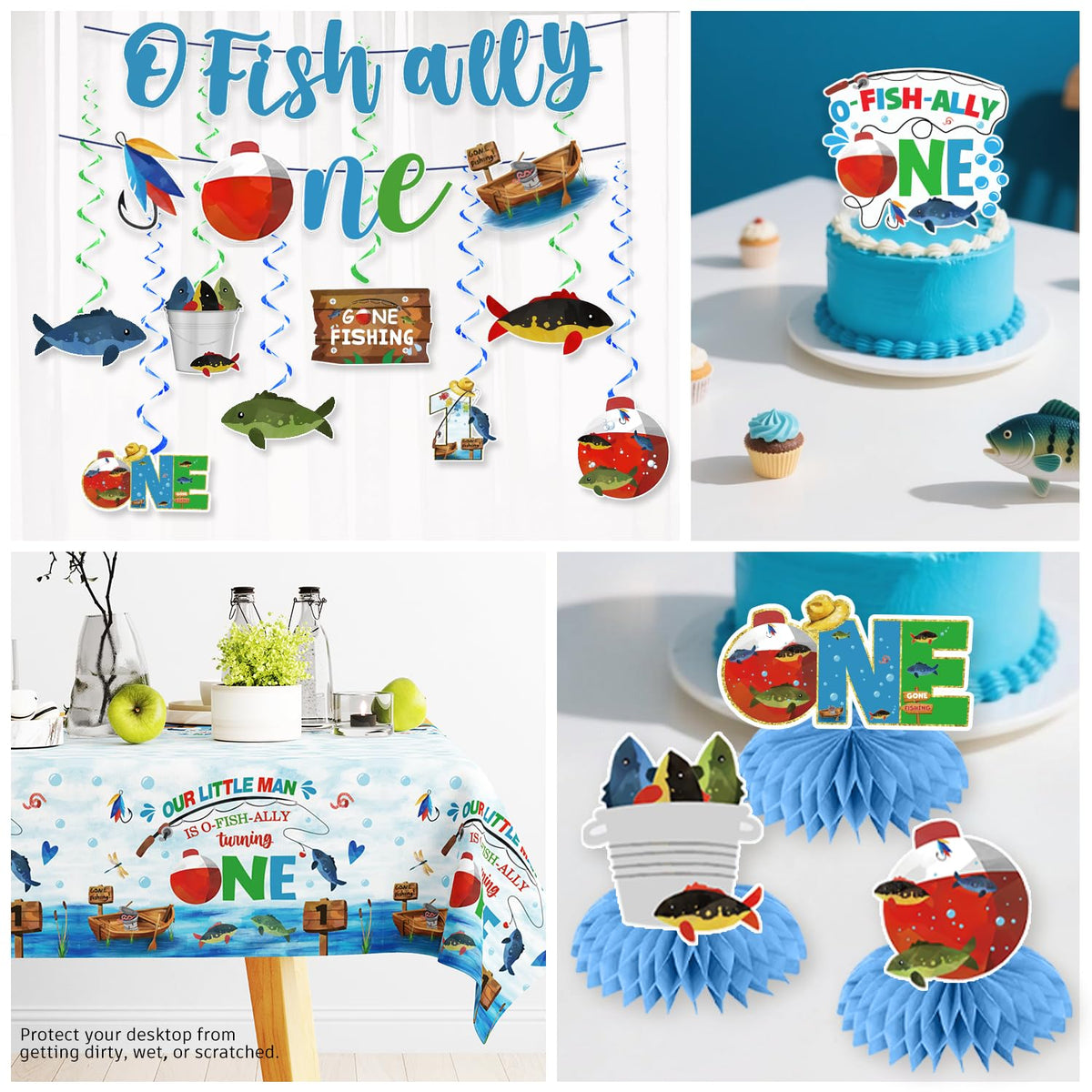 Cocomigo cake topper with cupcake toppers for celebration