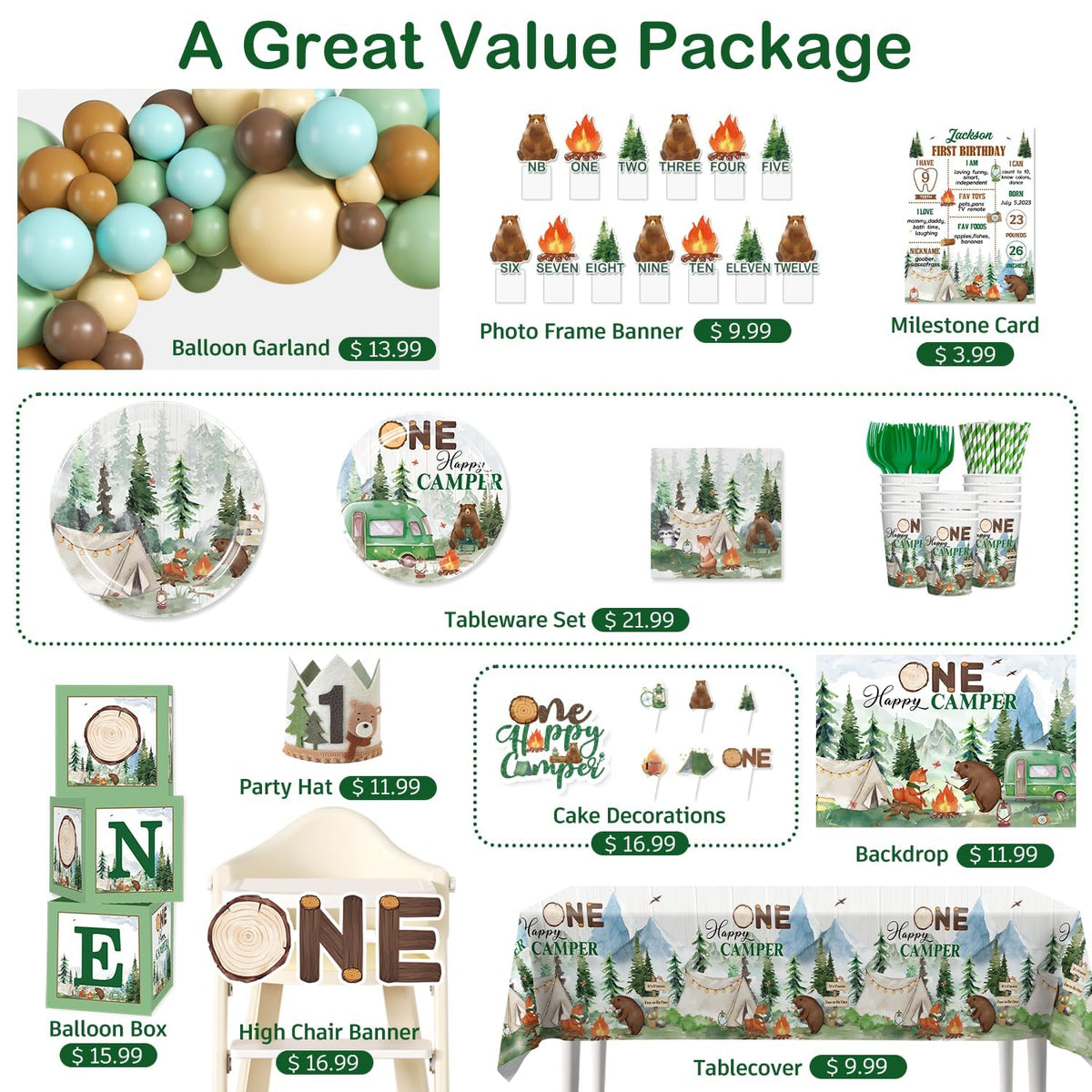 Cocomigo camper cake topper adds a festive focal point