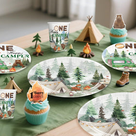 Cocomigo camper plates cups napkins set supports quick, mess-free hosting