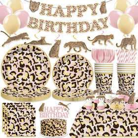 Cocomigo cheetah banner for a bold birthday backdrop and jungle vibe.
