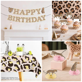 Cocomigo cheetah cupcake toppers sparkle on treats and photos.