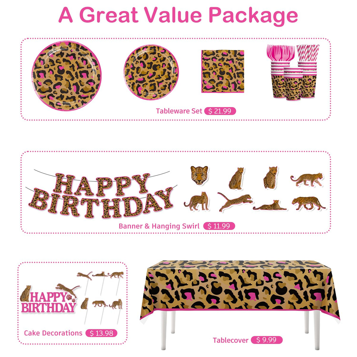 Cocomigo cheetah plates 7inch for stylish crowd-friendly bites
