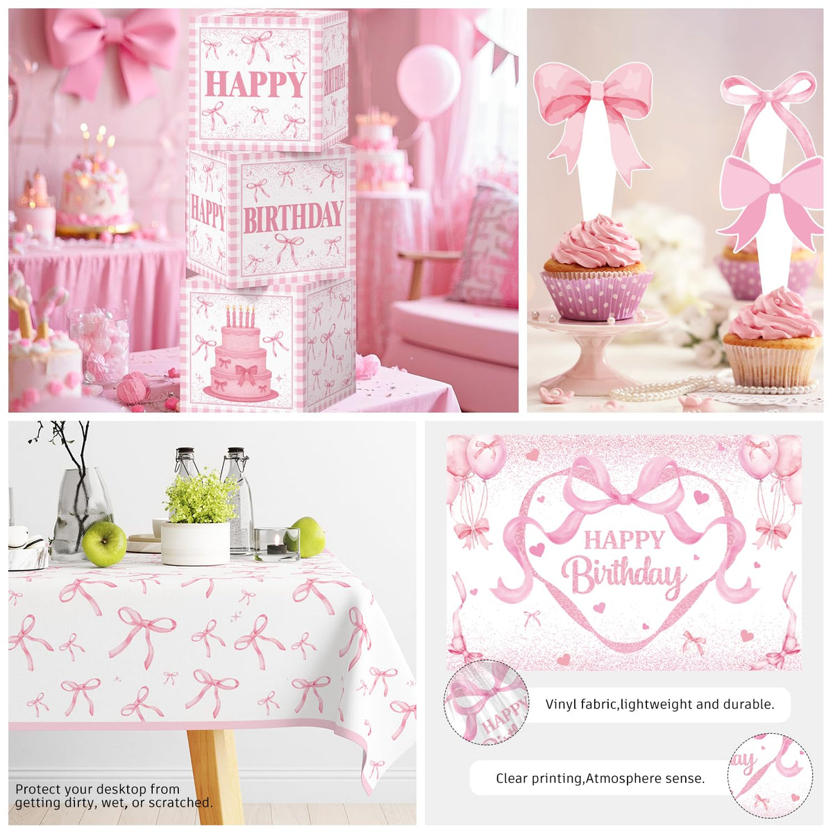 Cocomigo coquette backdrop made of durable polyester fabric.
