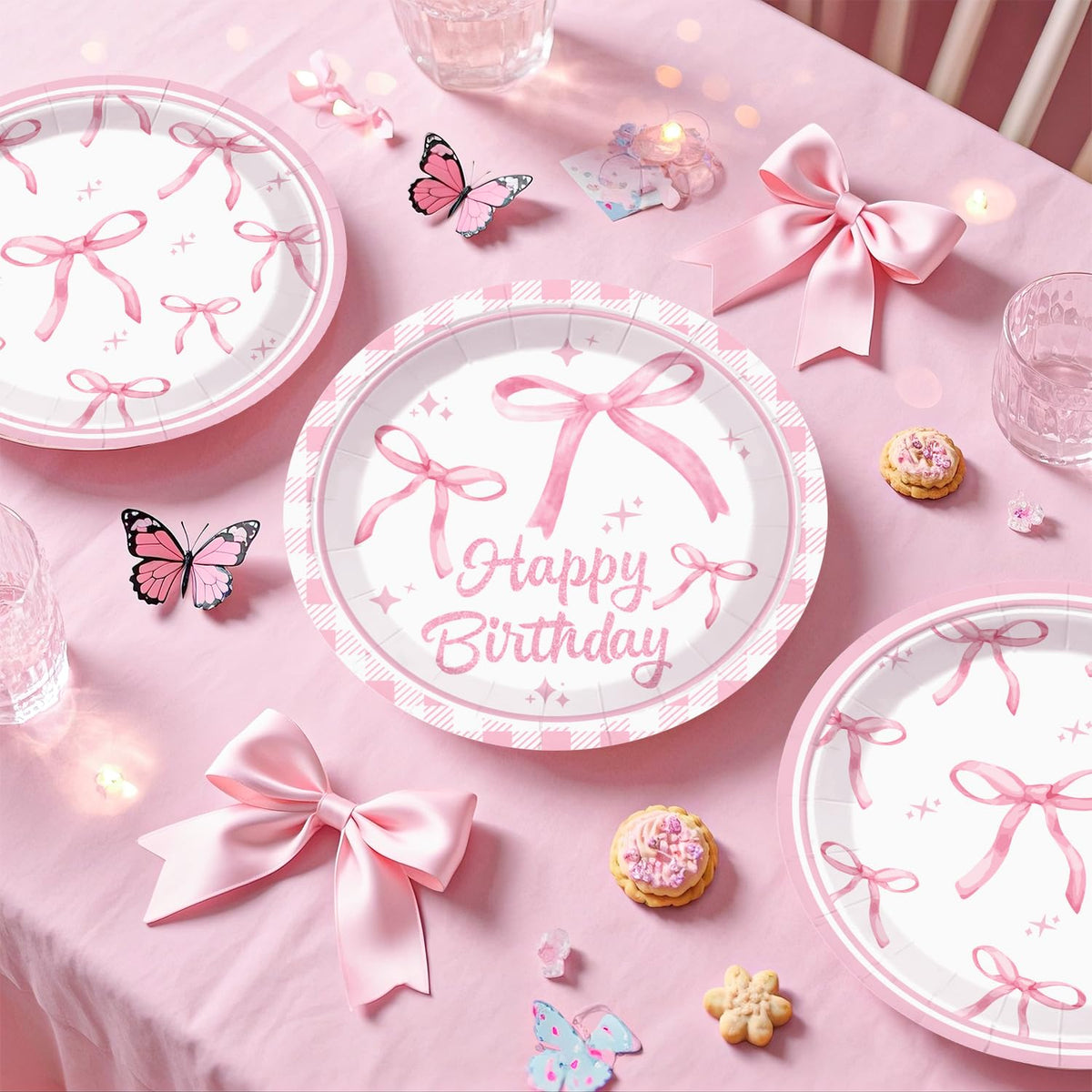 Cocomigo foil balloons in cohesive pink hues for festive accents.
