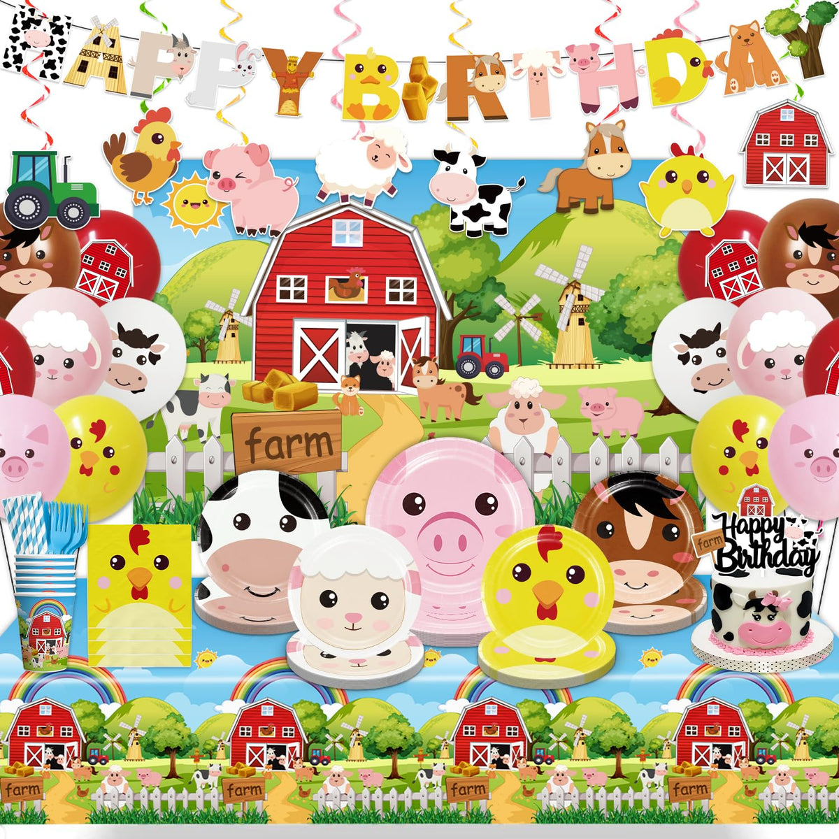 Cocomigo farm banner decor for a memorable birthday party