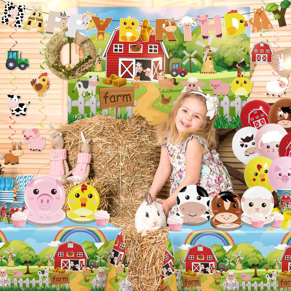 Cocomigo farm plates and tableware for tidy celebrations