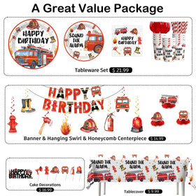 Cocomigo firetruck 7-inch plates sturdy surface for easy serving.