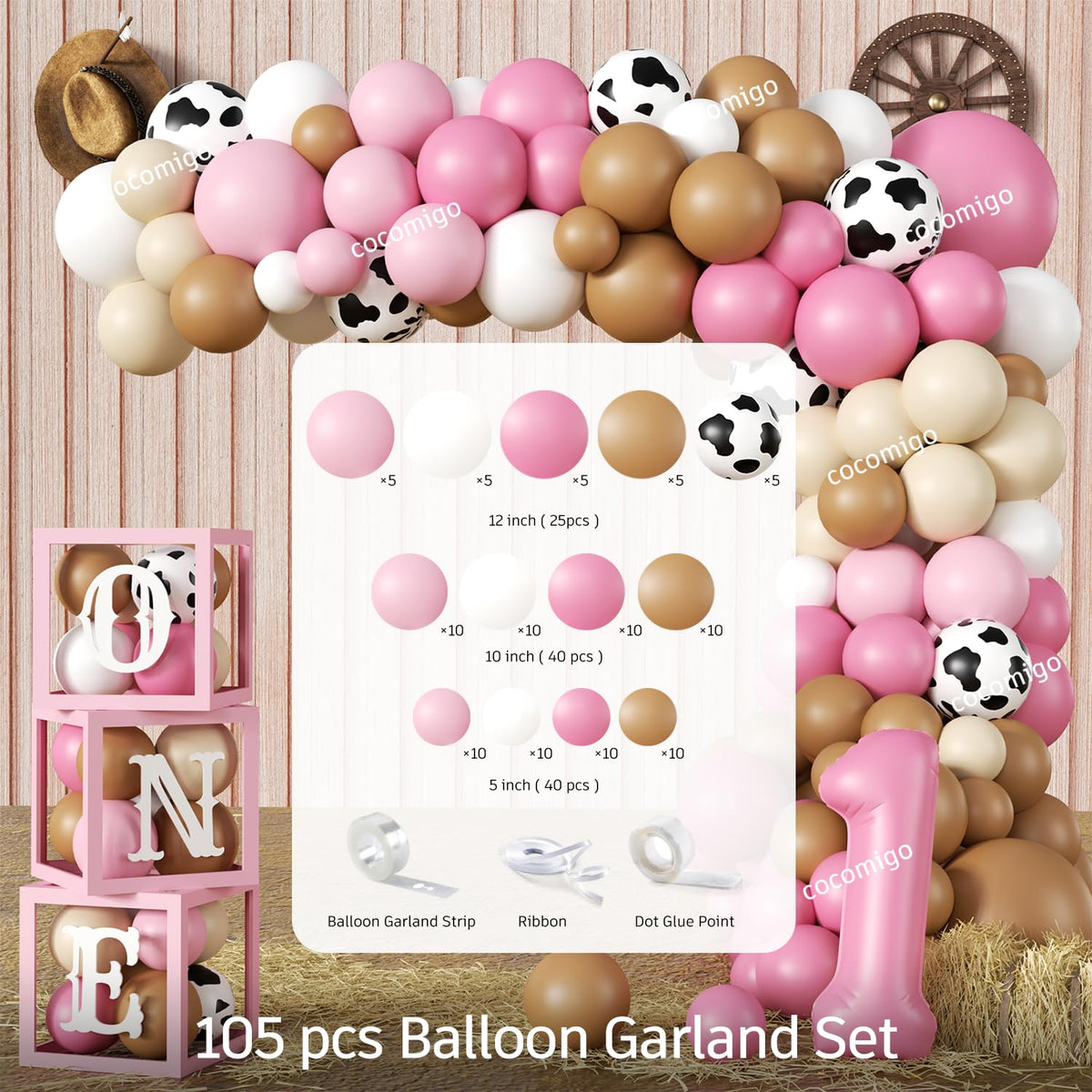 Cocomigo balloon boxes help quick cleanup after the cheers
