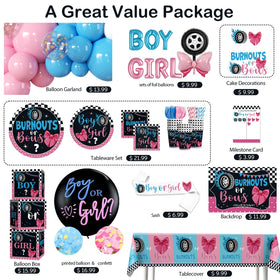 Cocomigo gender reveal card invites guest participation and sides choice